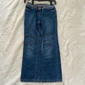Mini Boden Heart Patch Denim 10Y